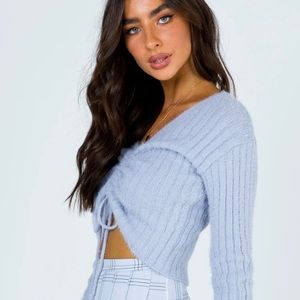 NEW W TAG Princess polly cinched fuzzy long sleeve🫶🏼